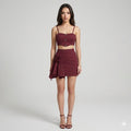 Short bodycon skirt and top Set.