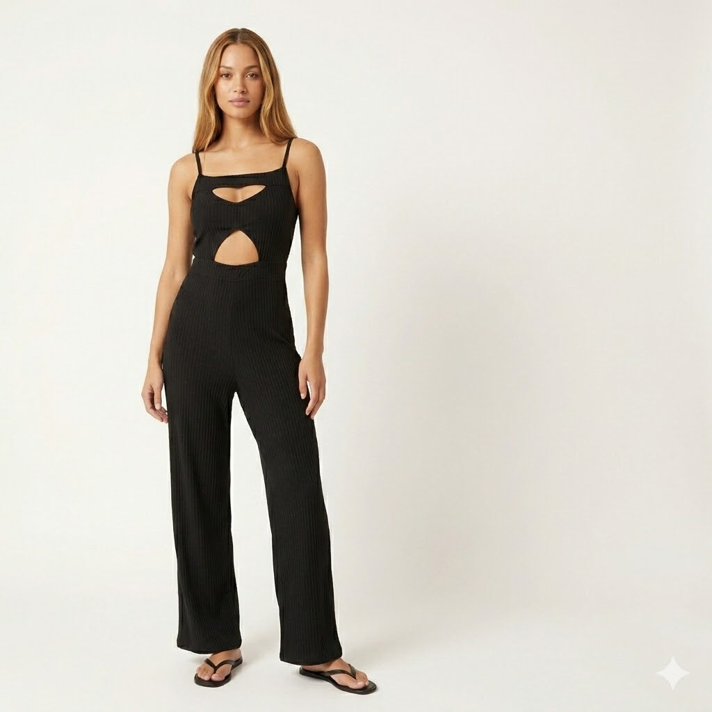 Cut-out Pattern Jumpsuits