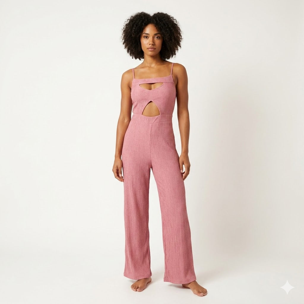 Cut-out Pattern Jumpsuits