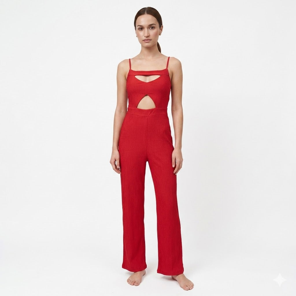 Cut-out Pattern Jumpsuits