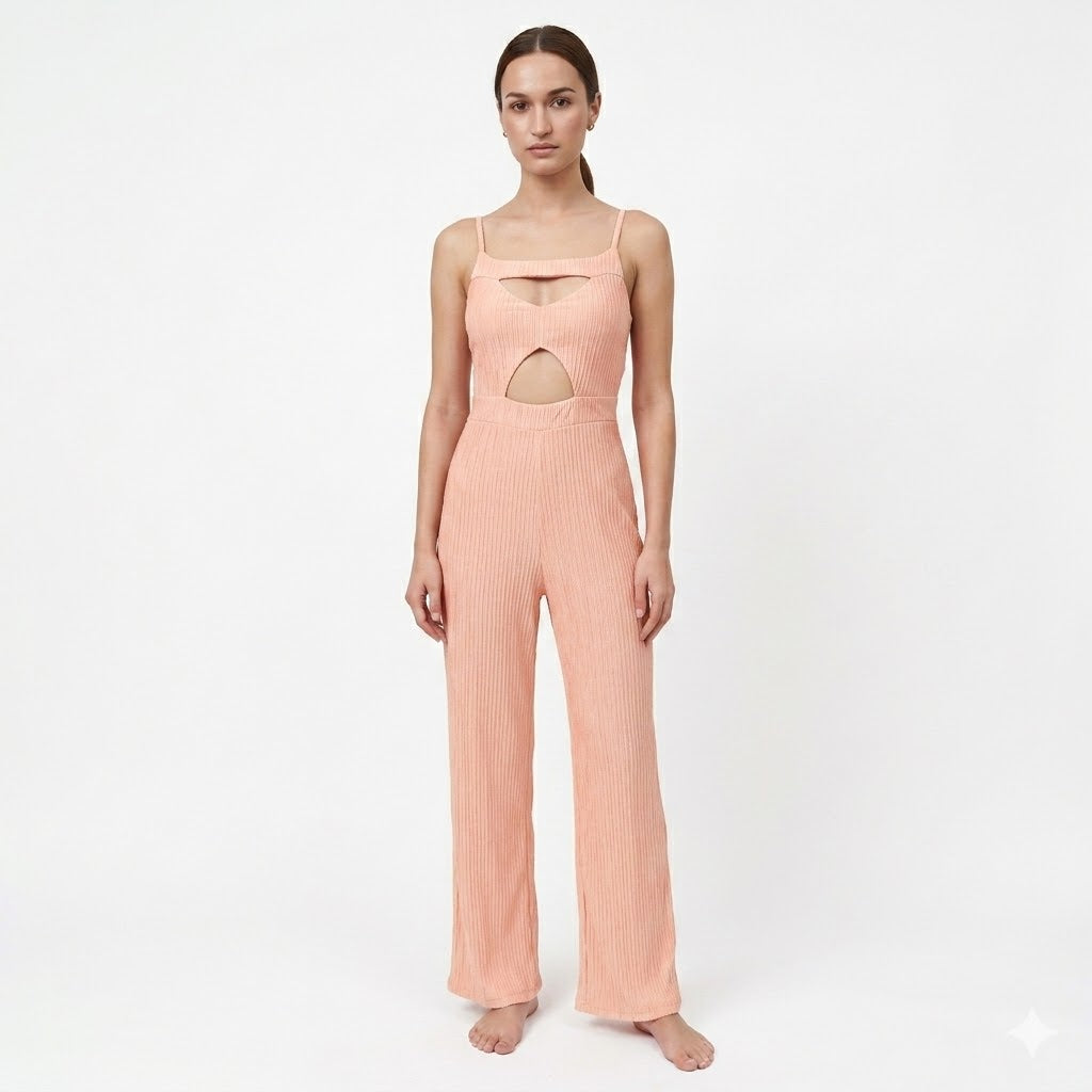 Cut-out Pattern Jumpsuits