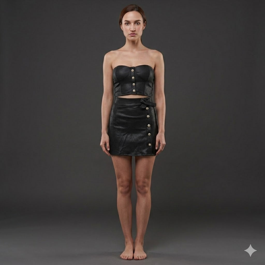Short bodycon skirt and top Set.
